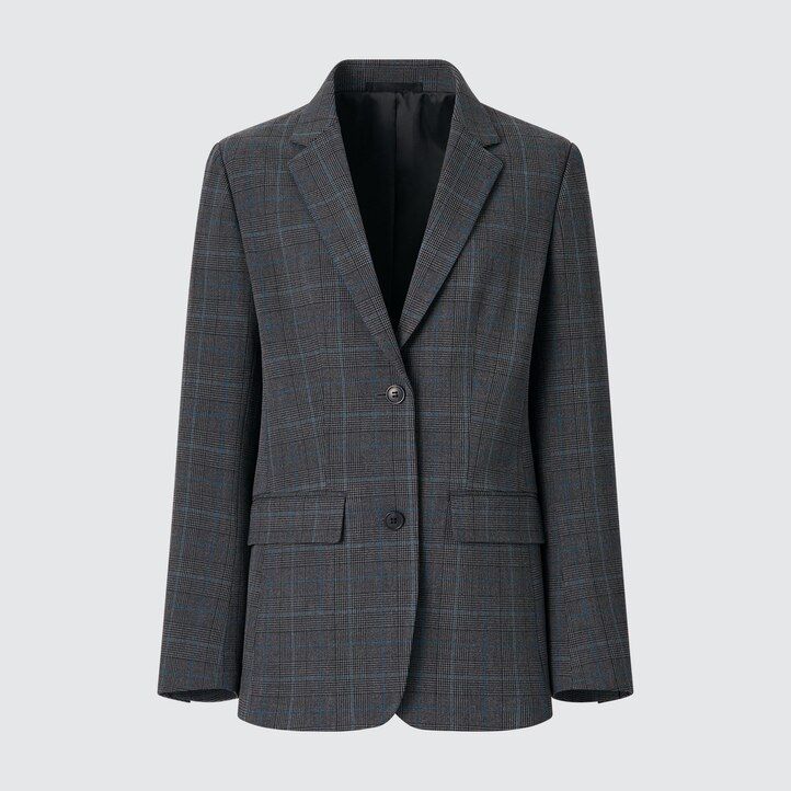 chaquetas sastre uniqlo negras para mujer