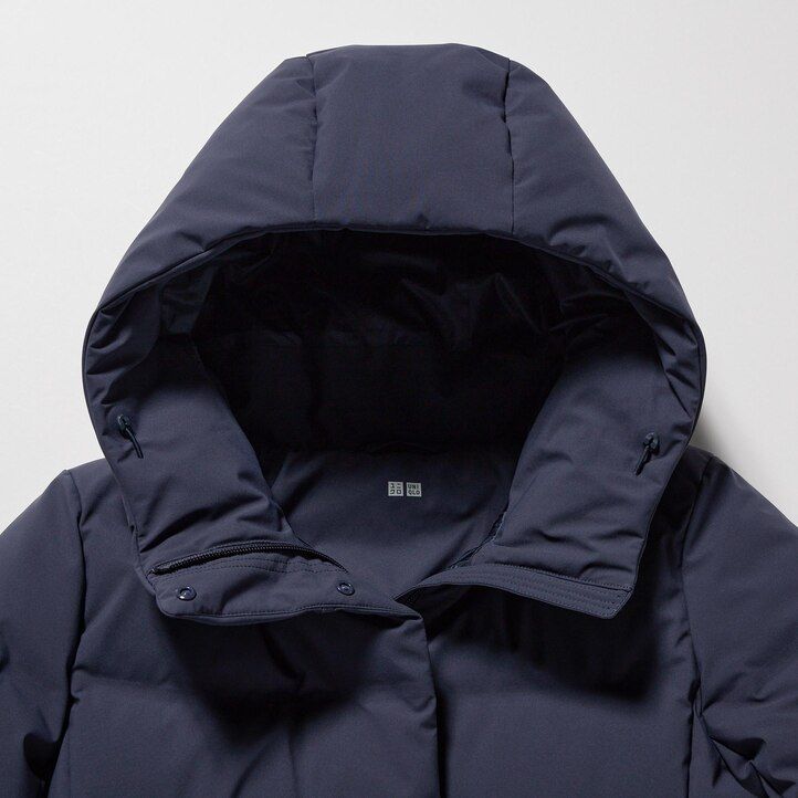 chaquetas de plumón sin costuras uniqlo grises para mujer
