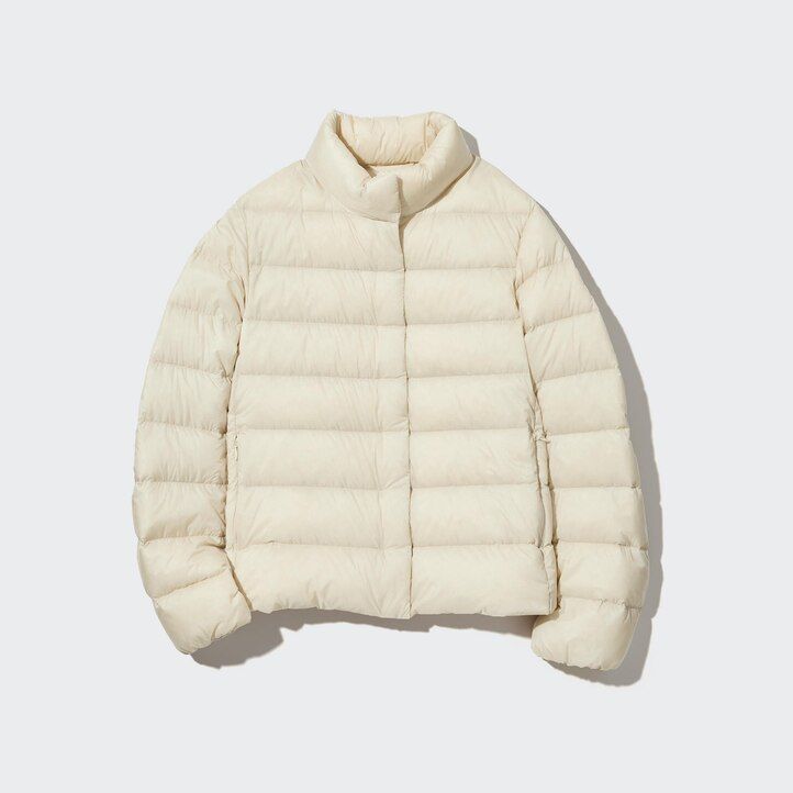 chaquetas de plumón ultraligeras uniqlo blancas para mujer