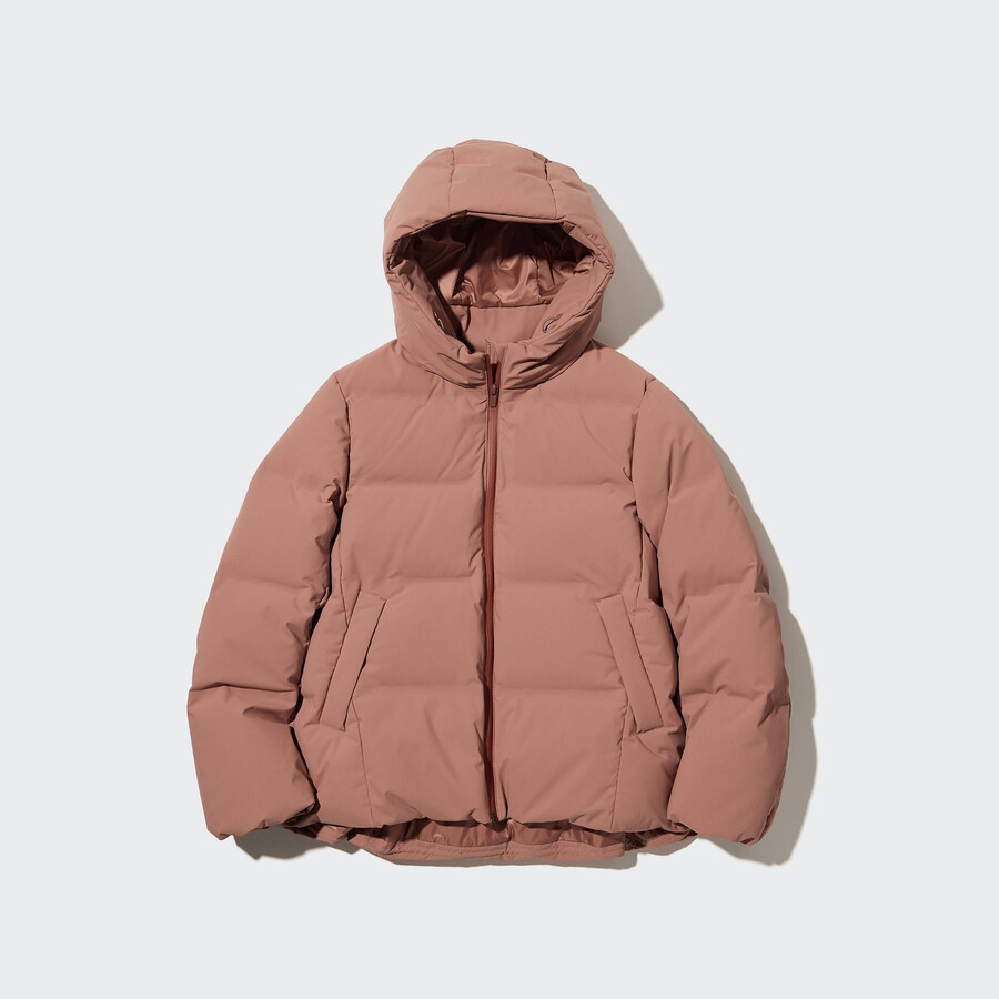 chaquetas de plumón sin costuras uniqlo para mujer color naranja
