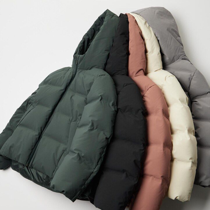 chaquetas de plumón sin costuras uniqlo para mujer color naranja