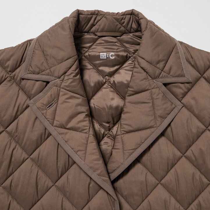 chaquetas acolchadas extragrandes y cálidas de uniqlo para mujer color gris