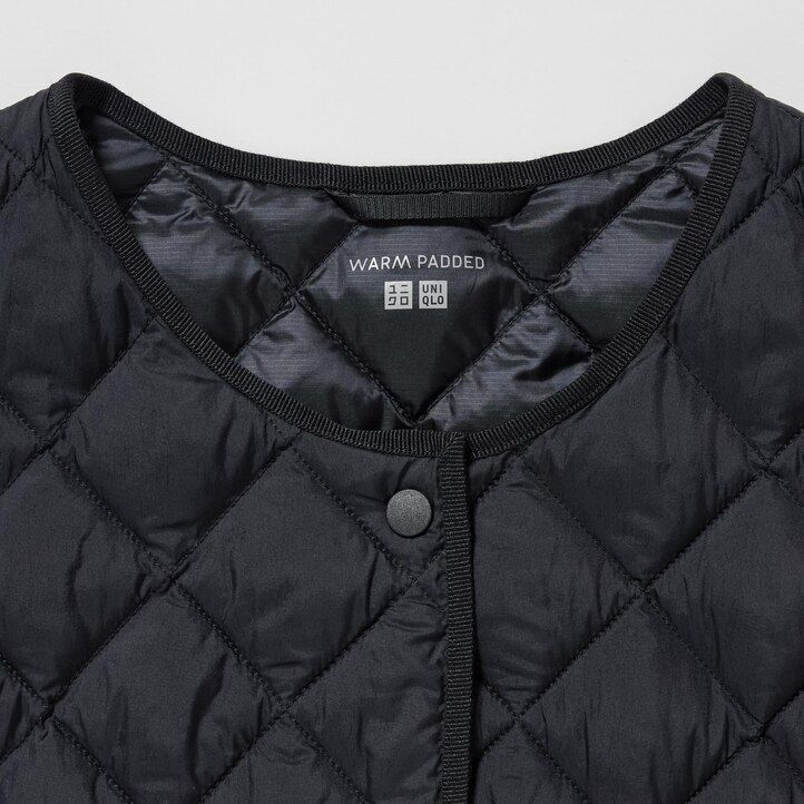 chaquetas acolchadas y cálidas uniqlo para mujer color negro