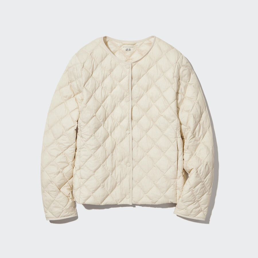 chaquetas acolchadas y cálidas uniqlo blancas para mujer