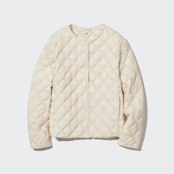 chaquetas acolchadas y cálidas uniqlo blancas para mujer