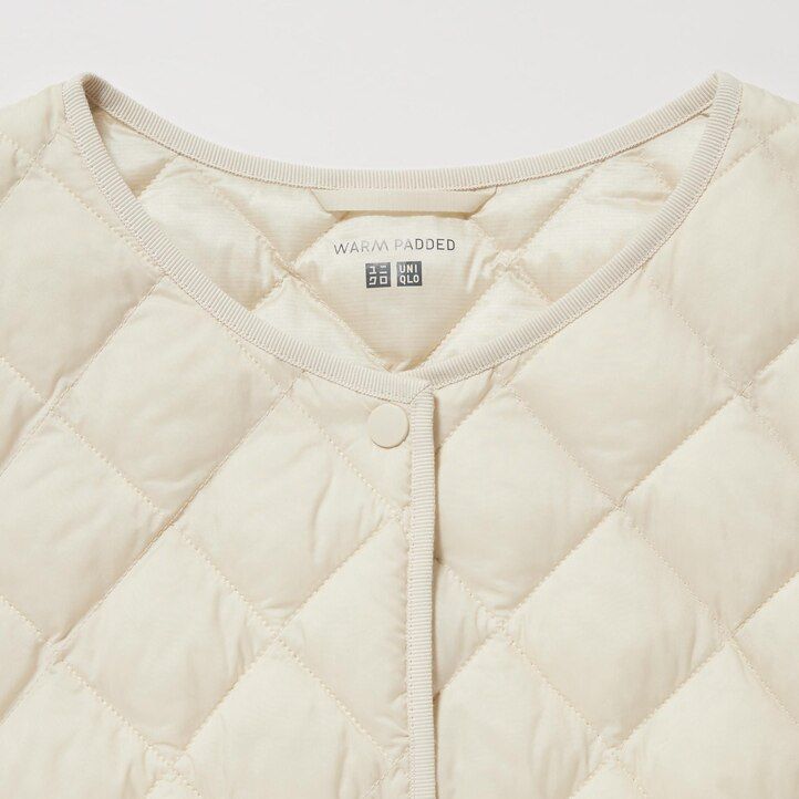 chaquetas acolchadas y cálidas uniqlo blancas para mujer