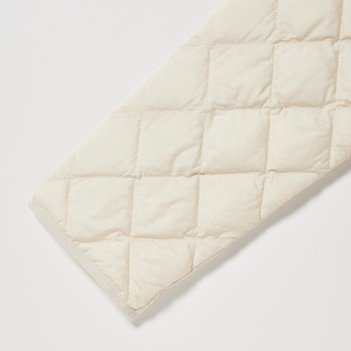 chaquetas acolchadas y cálidas uniqlo blancas para mujer