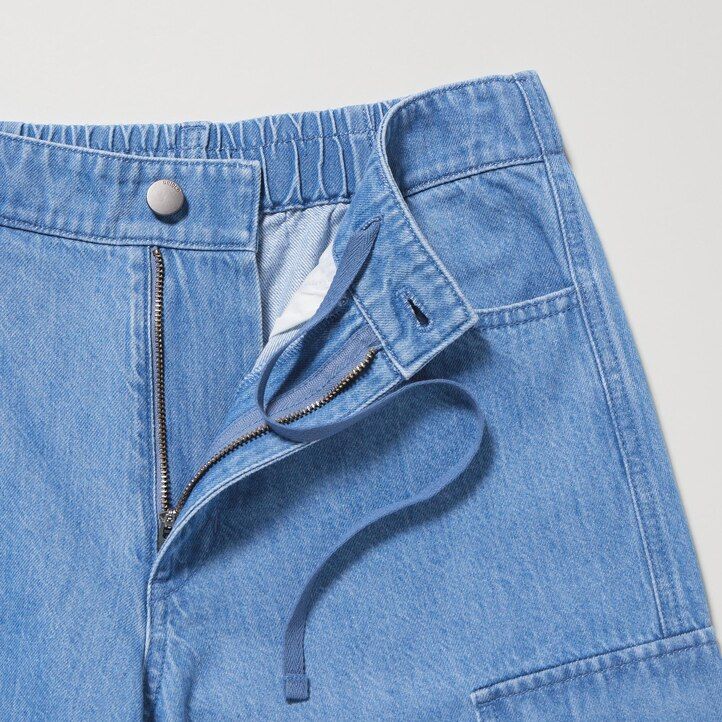 vaqueros azules uniqlo denim wide straight legrgo para mujer