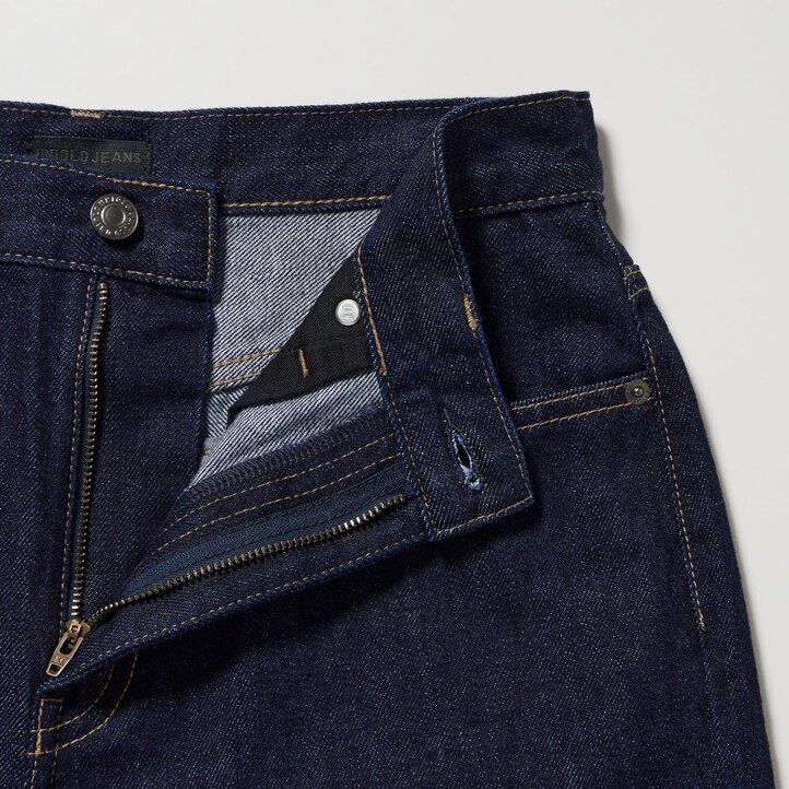 vaqueros rectos y anchos uniqlo para mujer color gris