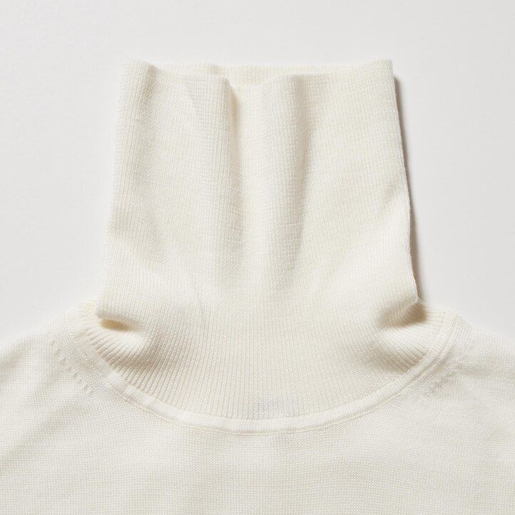 jerséis de mujer uniqlo naranjas de merino extrafino 100