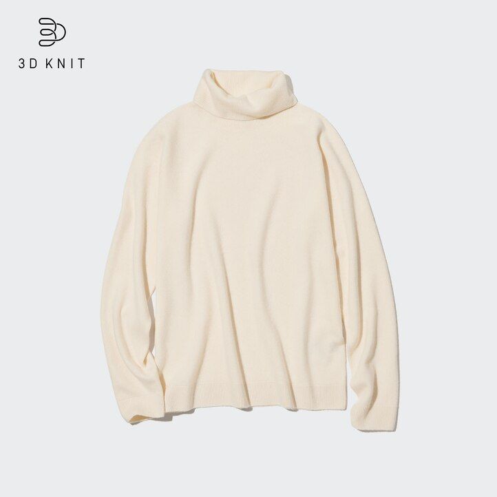 suéteres sin costuras de punto 3d uniqlo 100pctshmere para mujer color azul marino