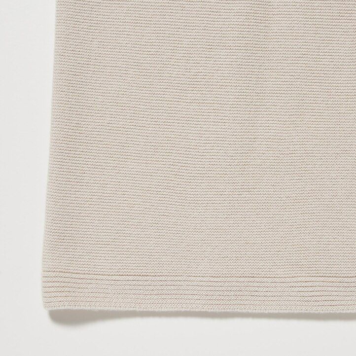jerséis negros uniqlo de punto 3d de algodón sin costuras con cuello redondo para mujer