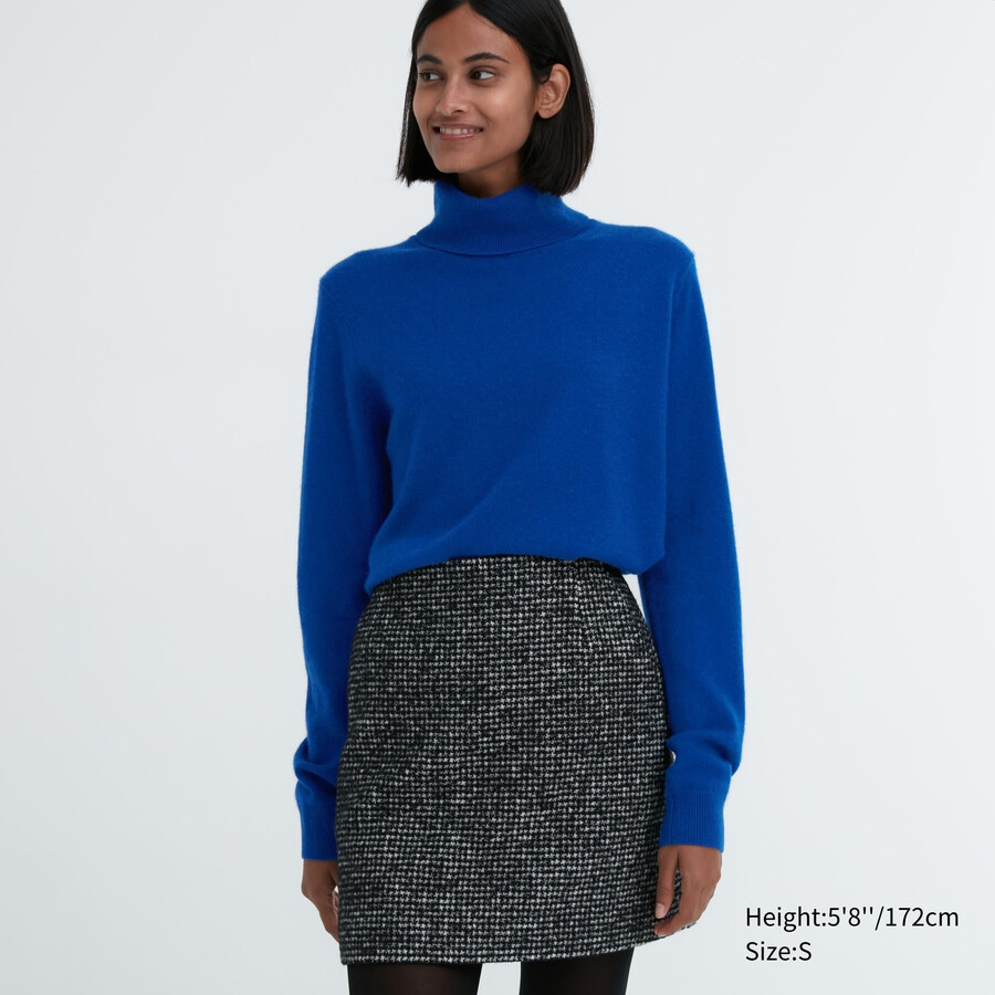 suéteres de mujer uniqlo 100pctshmere azules