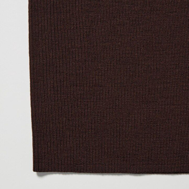 suéteres de mujer uniqlo de canalé extrafino de merino 100 gris