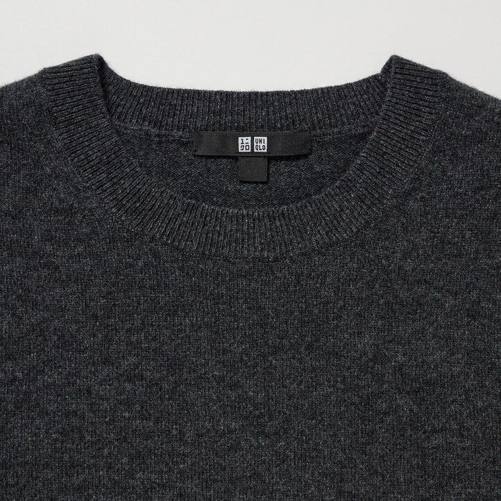 suéteres de cuello redondo uniqlo 100pctshmere para mujer en verde