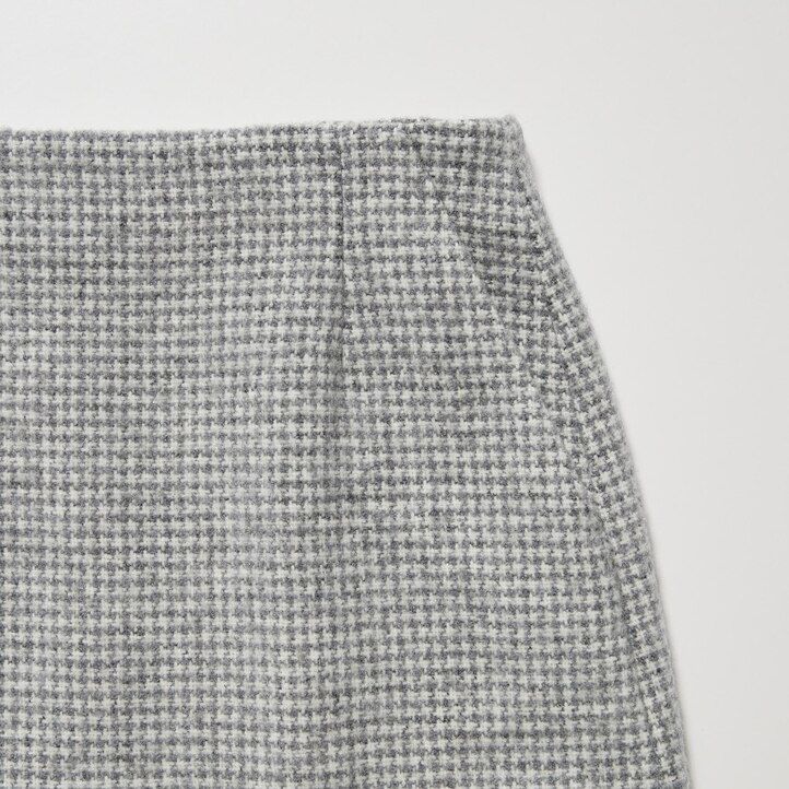 minifaldas de tweed grises de uniqlo para mujer