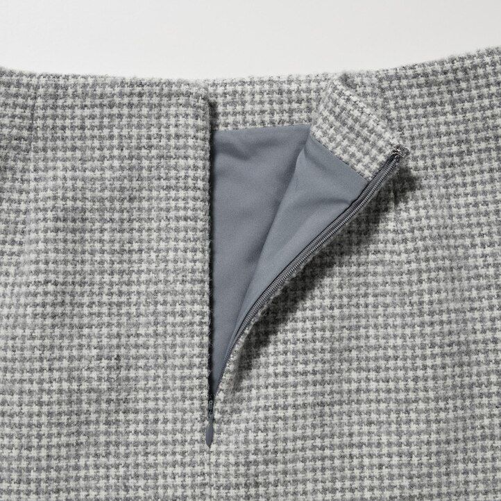 minifaldas de tweed grises de uniqlo para mujer