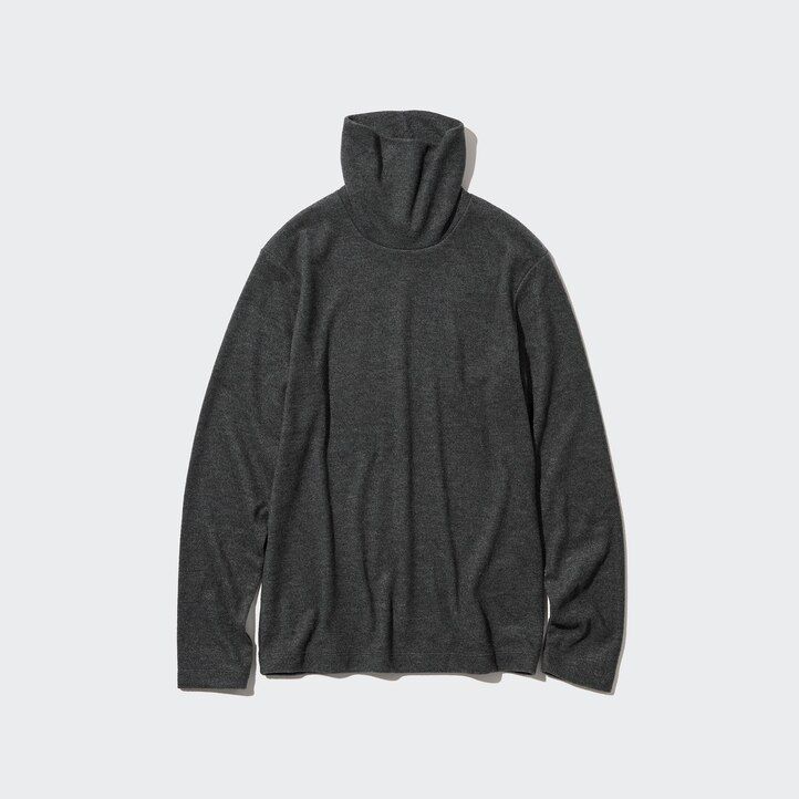 camisetas térmicas uniqlo heattech con mangas de polar para mujer
