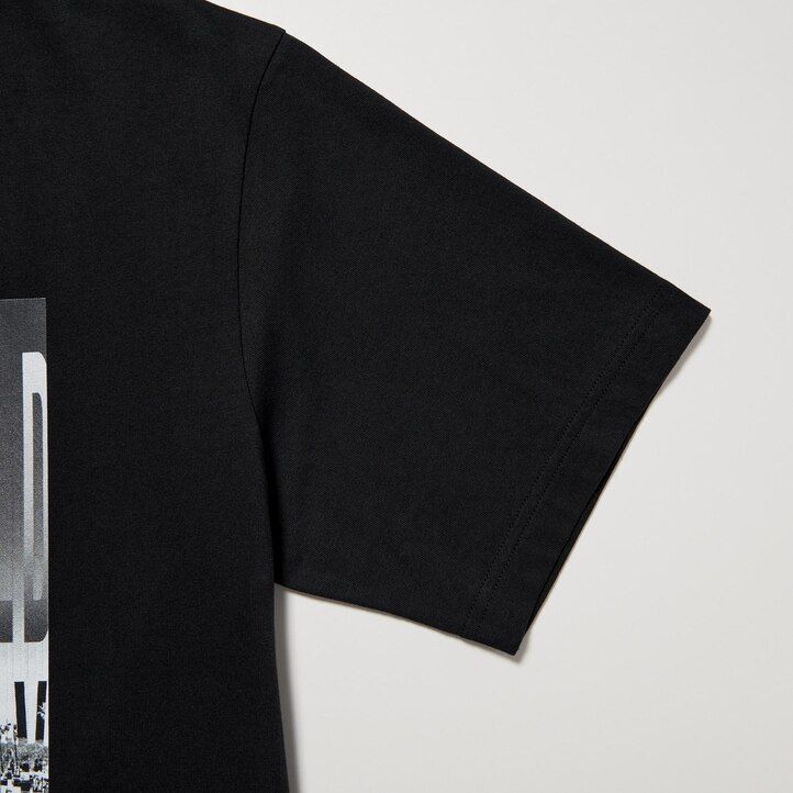 camisetas negras uniqlo peace for all graphic kosuke kawamura para mujer