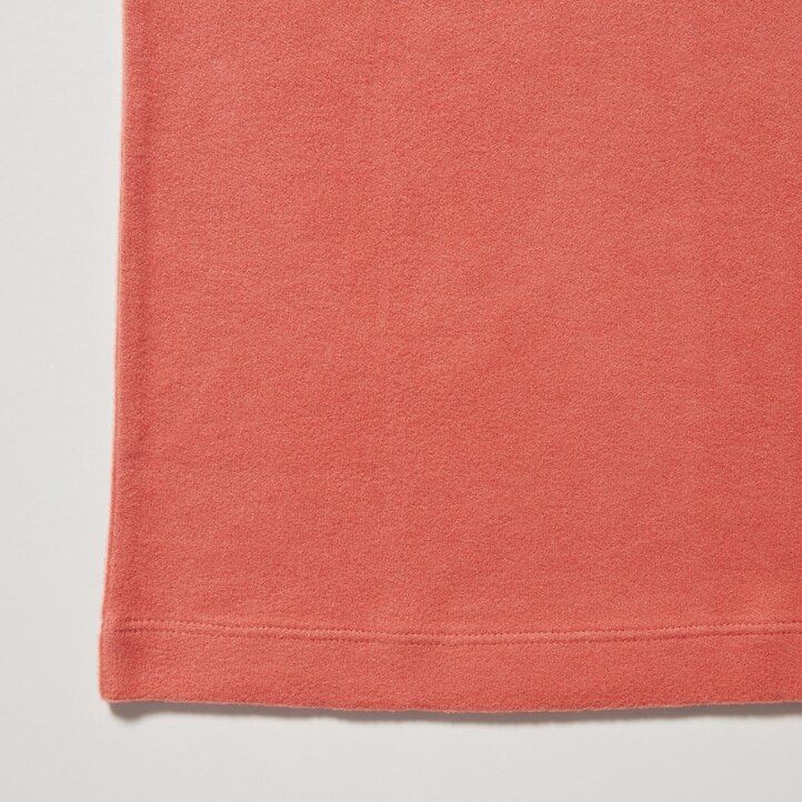camisetas térmicas con mangas de polar uniqlo heattech para mujer color gris