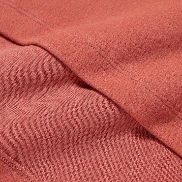 camisetas térmicas con mangas de polar uniqlo heattech para mujer color gris