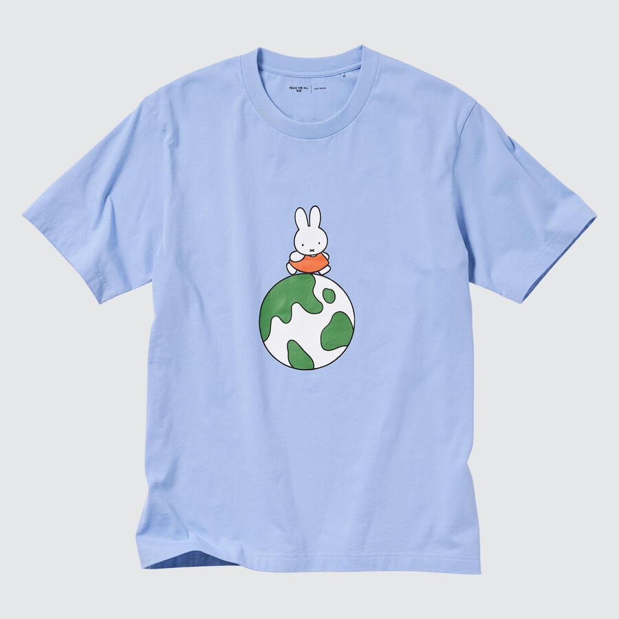 camisetas de mujer uniqlo peace for all graphic dick bruna en azul