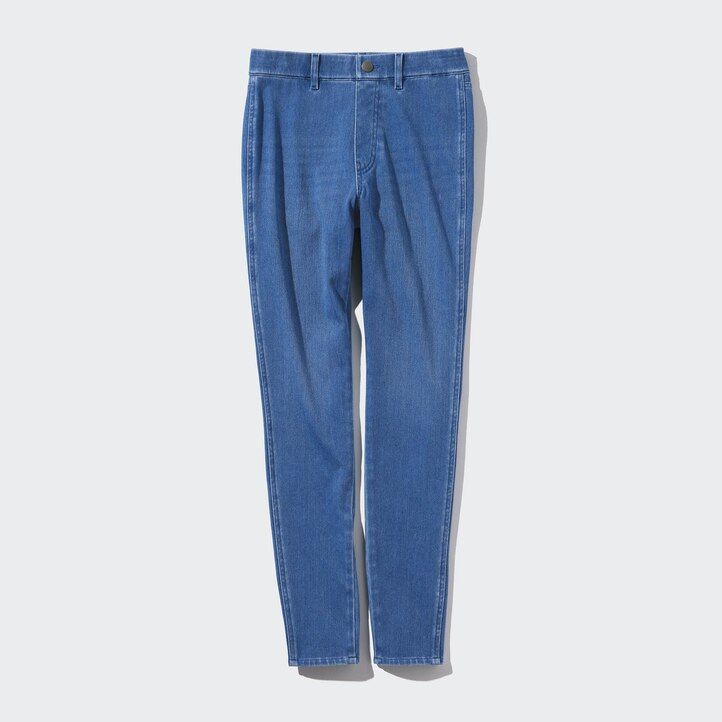 tops vaqueros ultraelásticos uniqlo azules para mujer