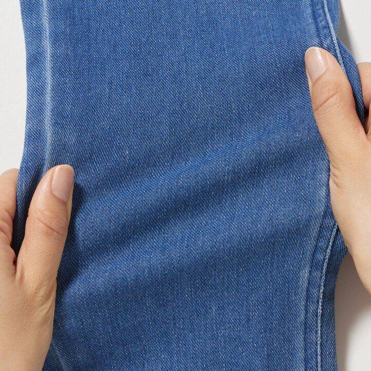 tops vaqueros ultraelásticos uniqlo azules para mujer