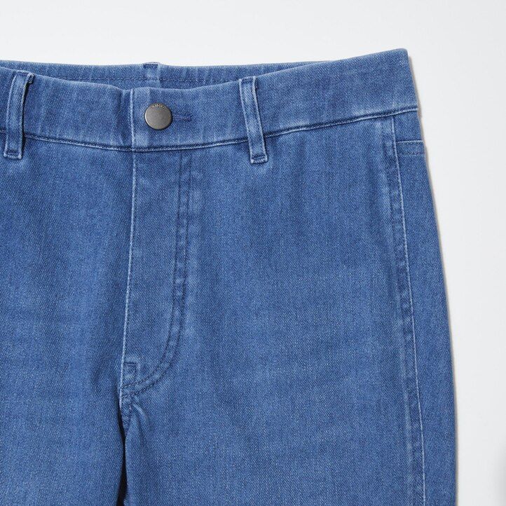 tops vaqueros ultraelásticos uniqlo para mujer en azul