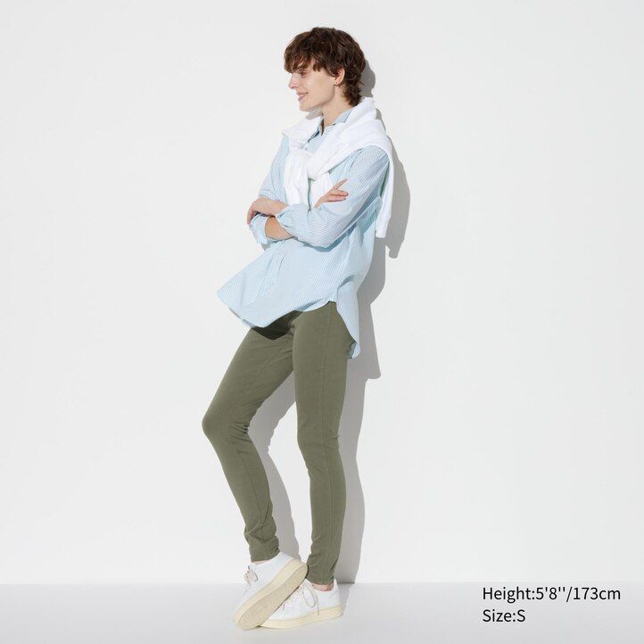 tops uniqlo ultra stretch para mujer blancos