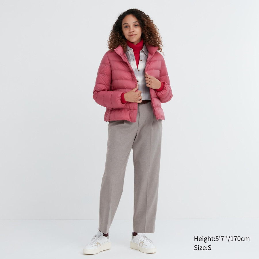 tops plisados grises uniqlo heattech para mujer