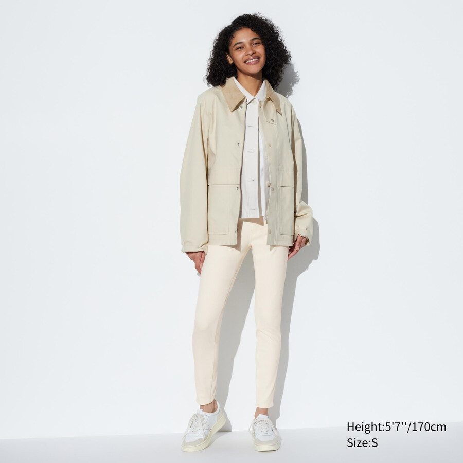 tops uniqlo ultra stretch blancos para mujer