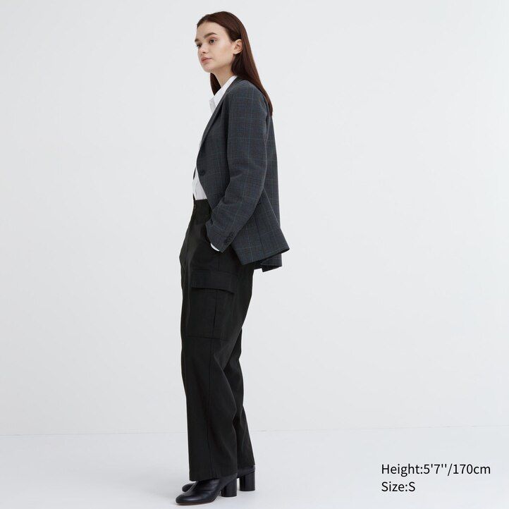 tops de mujer uniqlo wide straight legrgo verdes