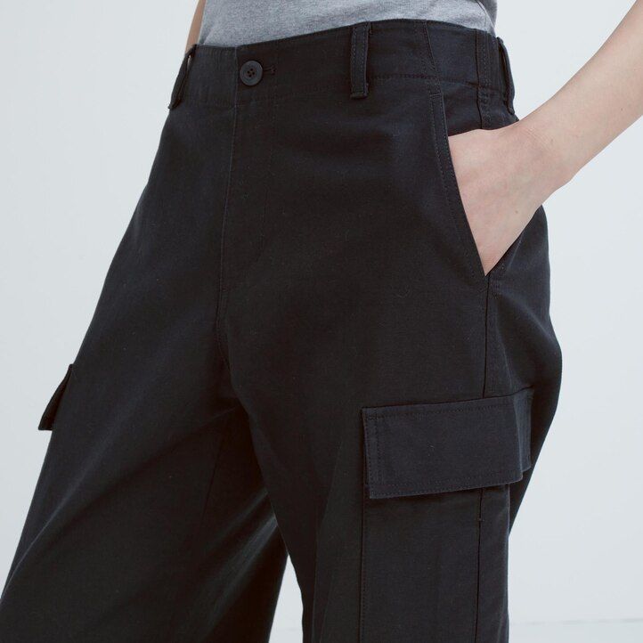 tops de mujer uniqlo wide straight legrgo verdes
