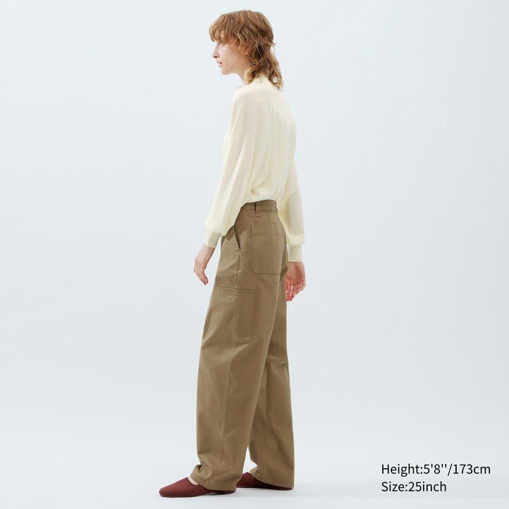 tops chinos uniqlo negros para mujer