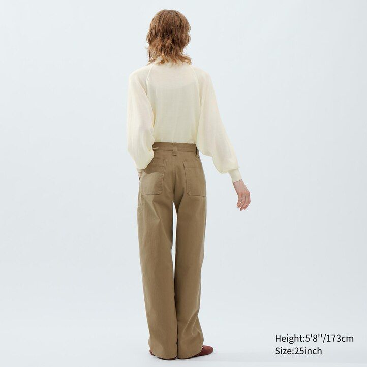 tops chinos uniqlo negros para mujer