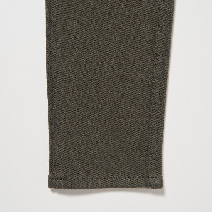 tops de tiro alto ultraelásticos uniqlo heattech para mujer color oliva