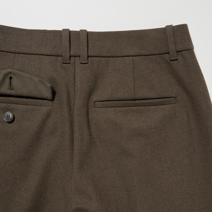 tops plisados uniqlo heattech para mujer en beige