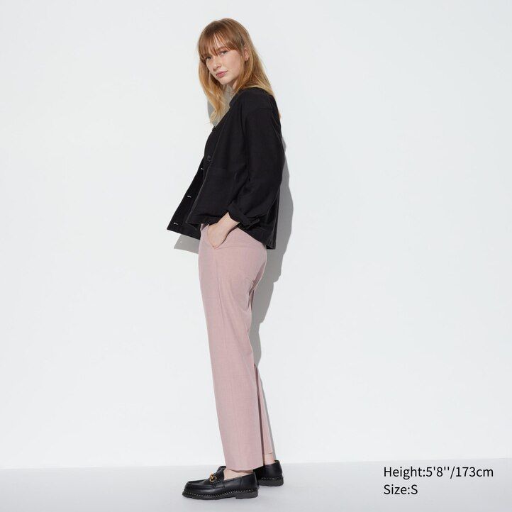 tops negros uniqlo smart hasta los tobillos para mujer